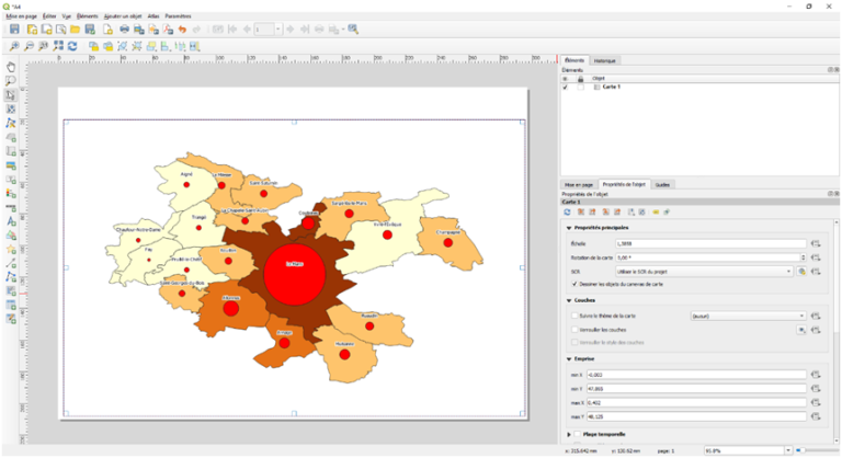 Mise en page QGIS comment élaborer une carte GEOMATICK