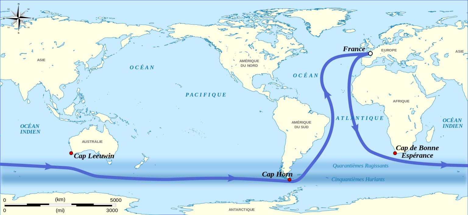 Carte du Vendée Globe en Direct PostGIS et requêtes spatiales