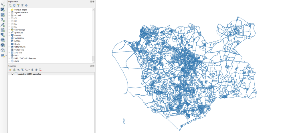 Affichage d'un fichier GeoJSON dans QGIS